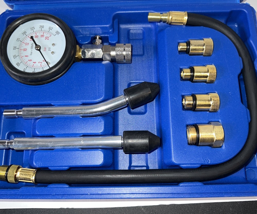 Compression Testing 8pcs Set Petrol Gas Fuel Engine Cylinders Pressure Tester