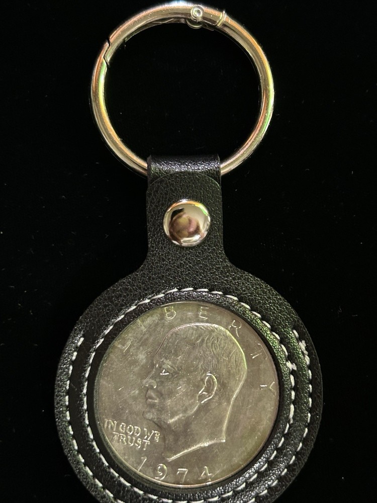 Eisenhower Dollar Key Chain, 1974 ￼