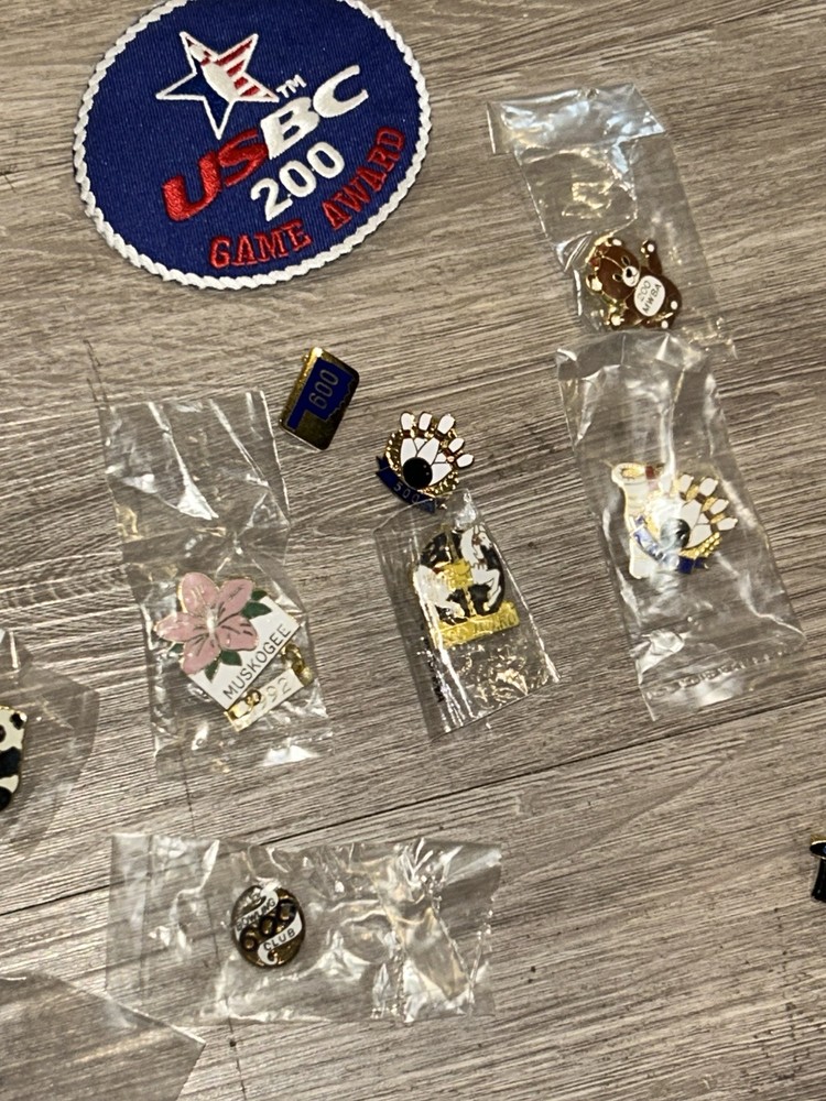 Bowling Patches And Pin Lot