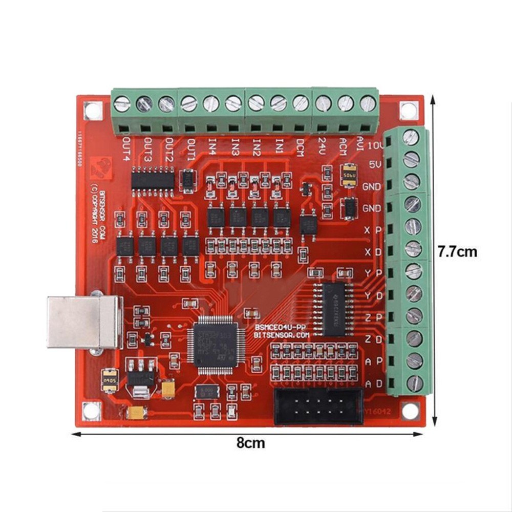 USB-MACH3 100Khz Breakout-Board 4 Axis Interface For CNC Motion Controller