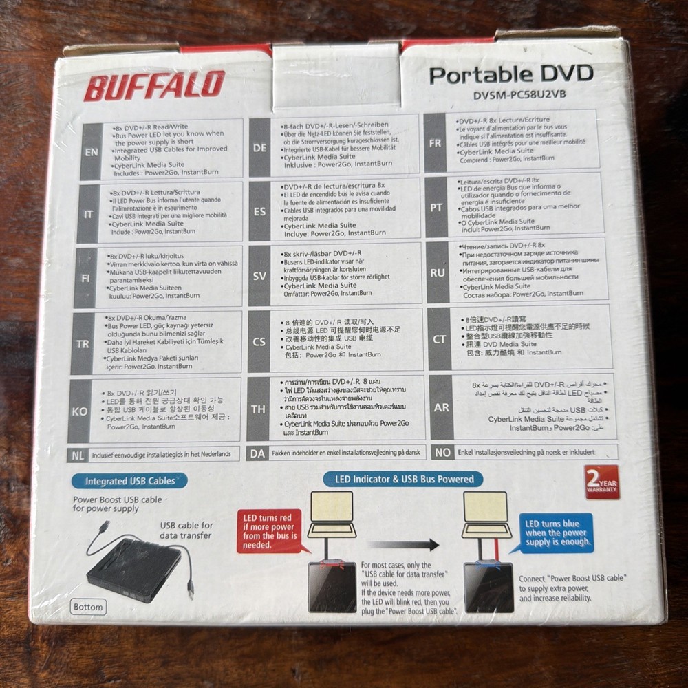 Buffalo Portable DVD Recorder DVSM-PC58U2VB