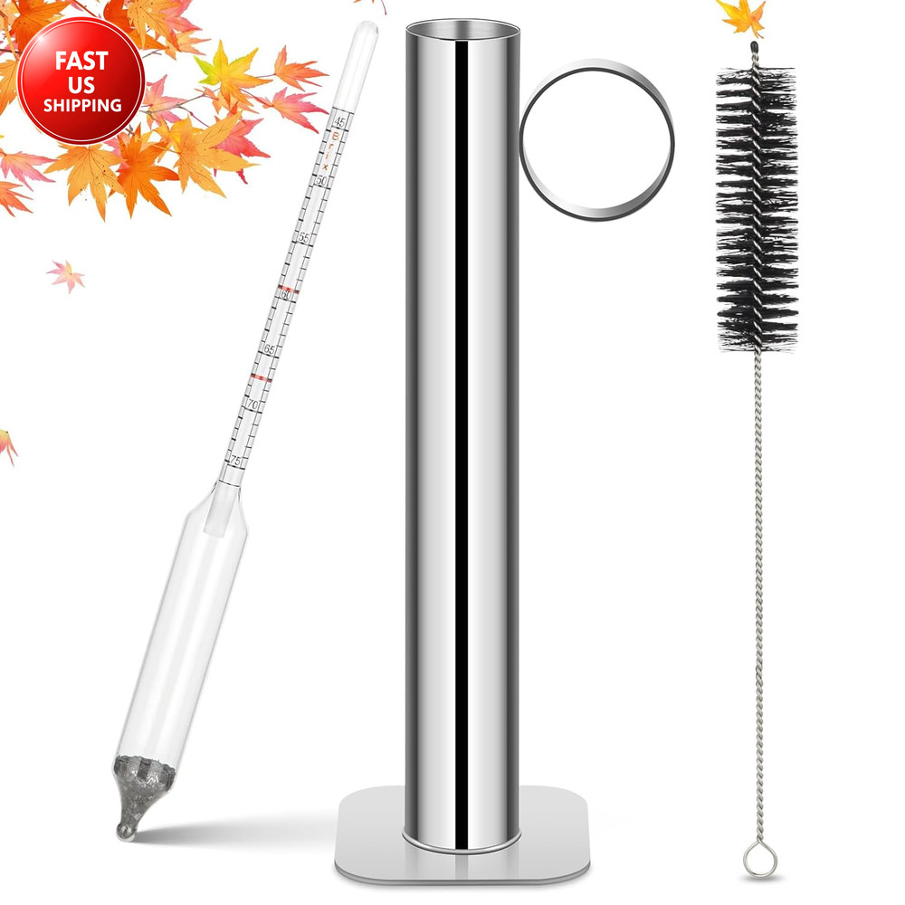 Maple Syrup Hydrometer Test Cup Kit, High Accuracy Hydrometer Maple Syrup Densit