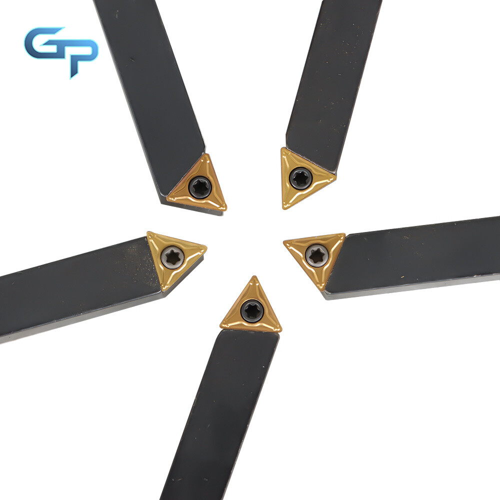 5Pack 3/8" Carbide Indexable Turning Tool Lathe Tool Bit With Carbide Inserts