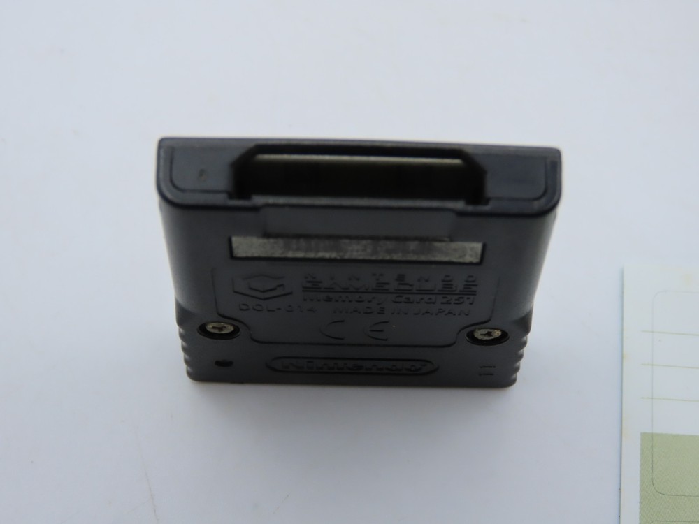 OEM Nintendo GameCube DOL-014 Memory Card 251 blocks - Black - Tested, working