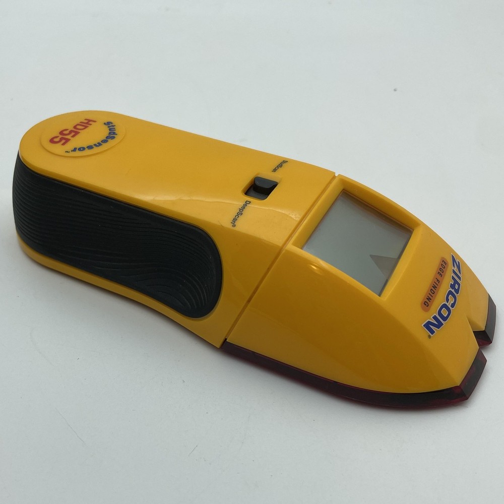Zircon StudSensor HD55 Stud Finder Yellow LCD Digital StudScan DeepScan Wall