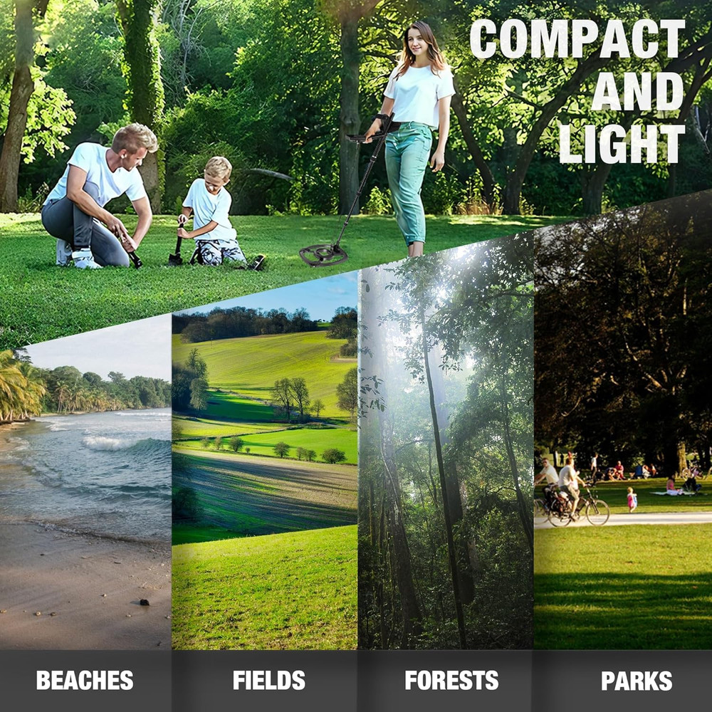 Professional Waterproof Metal Detector with LCD Display & 5 Modes