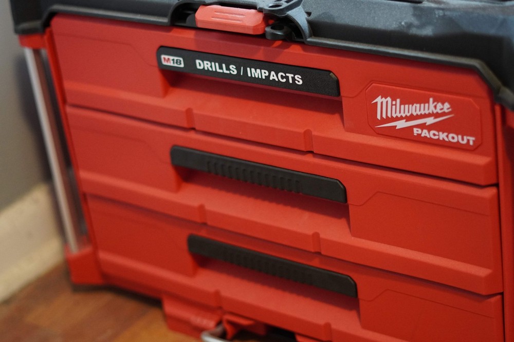 Custom Label Handle for Milwaukee Drawer Tool Box – Fits 2, 3, and 4 Drawer Unit