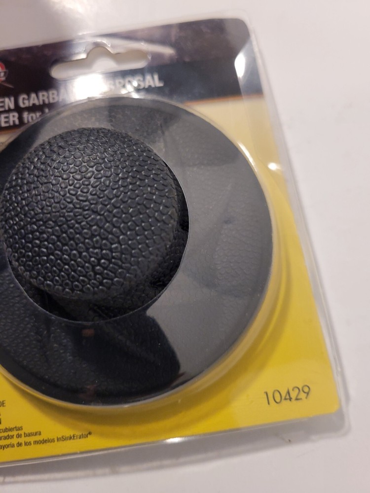DANCO 10429 GARBAGE DISPOSAL STOPPER FOR INSINKERATOR IN BLACK