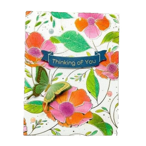 SPELLBINDERS BetterPress COSMOS BACKDROP Letterpress Plate +5pc LAYERED STENCILS