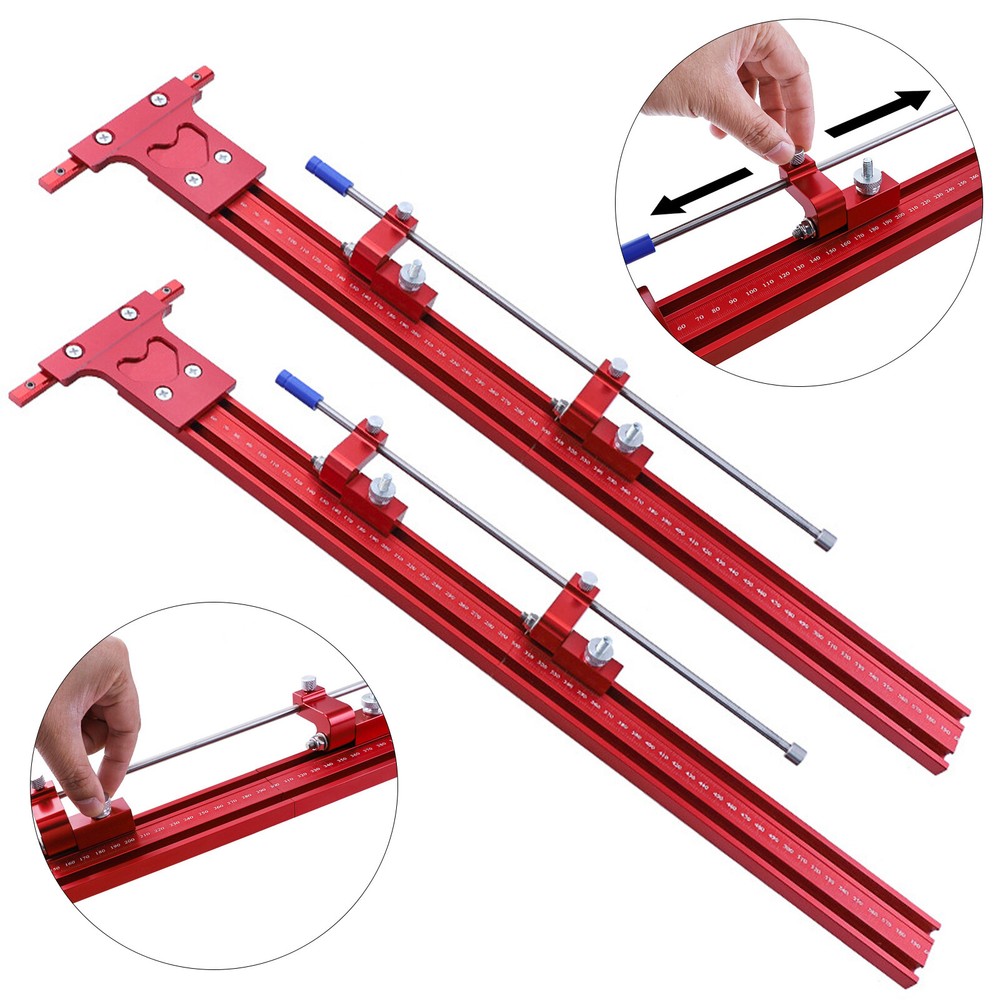 Parallel Rail Guide System Track Saw Woodworking Guide Carpentry Tool Set 120cm