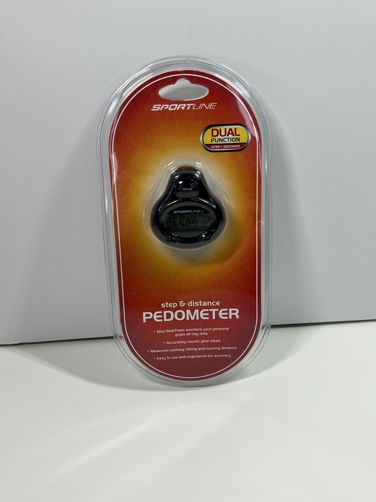 Sportsline Dual Function Step and Distance Pedometer