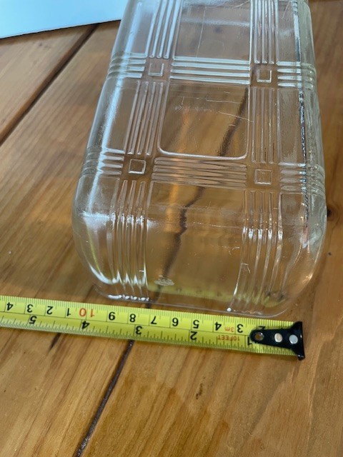 Vintage Clear Glass Loaf Pan Ribbed Baking Dish Rectangular Bread Pan Kitchenwar