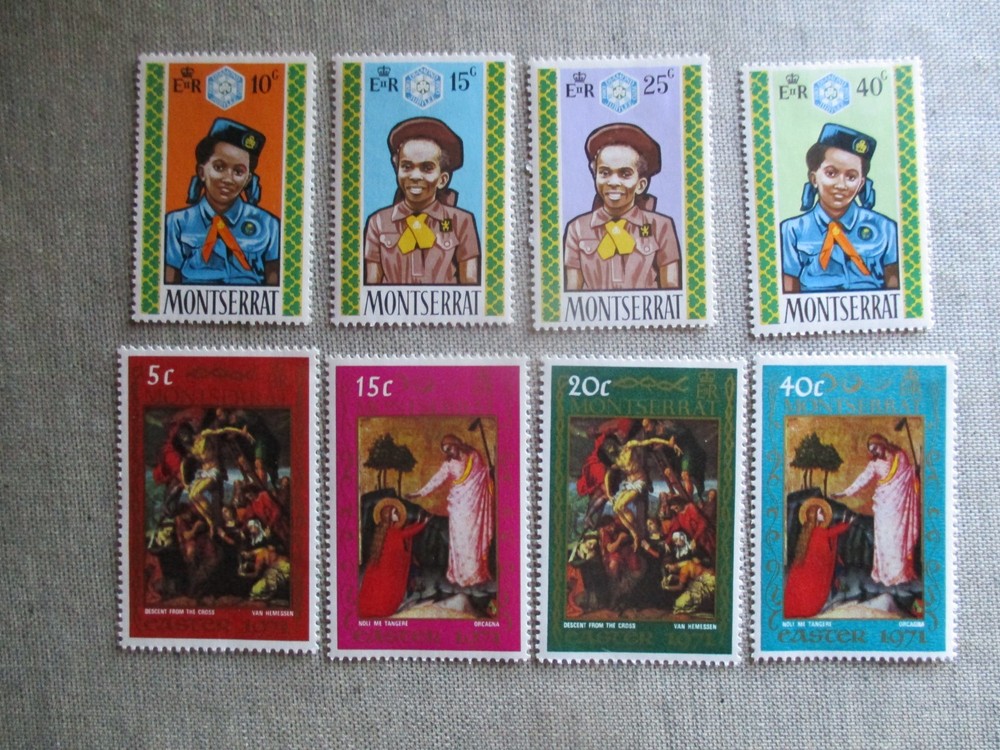 Montserrat, Scott# 252-255, 256-259, MH