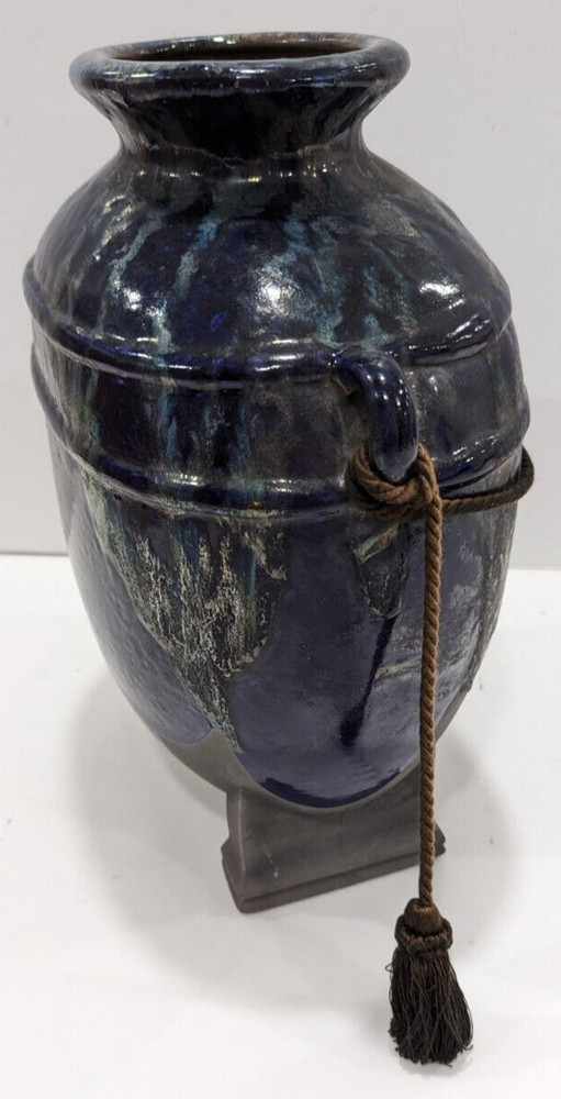 Home decor Blue Vase Vessel