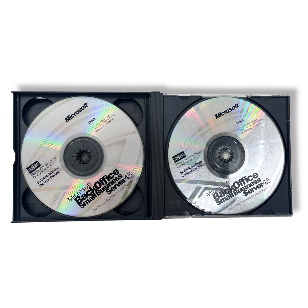 Microsoft BackOffice Small Business Server 4.5 | 3-CD Set | Windows Software