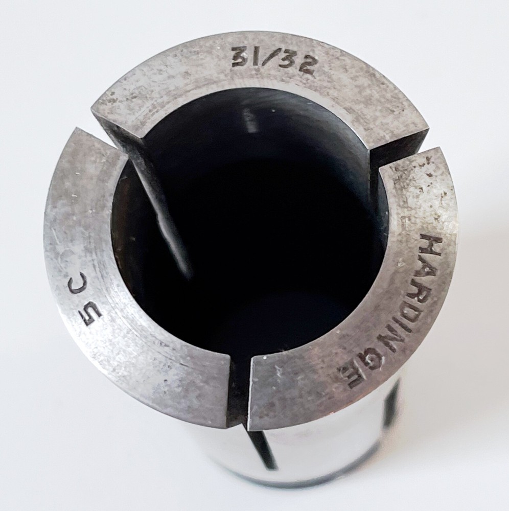 31/32" HARDINGE 5C Round Collet External & Internal Threads USA .9687"