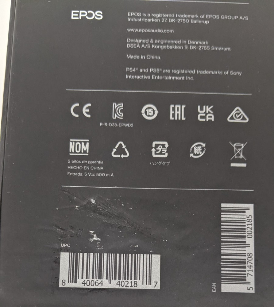 EPOS B20 USB Streaming Microphone Podcast Gaming PC PS5 Open Box