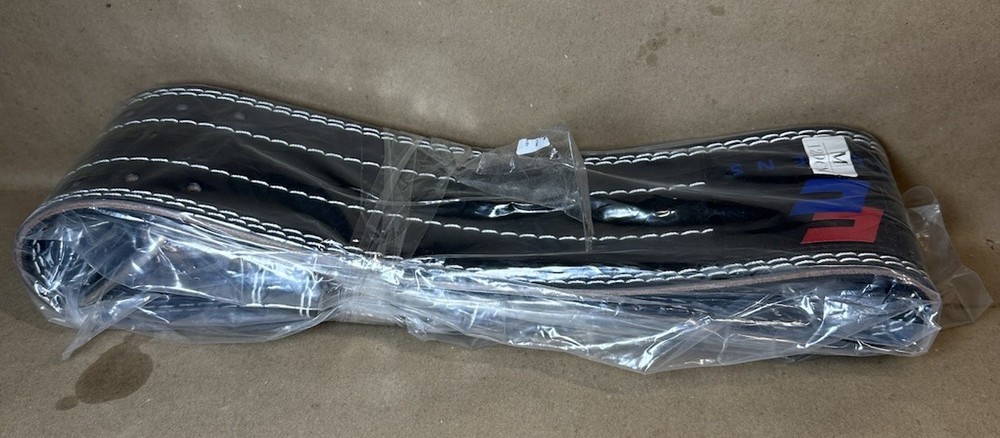 Elevens Leather Weightlifting Belt Size Medium 30”-34”Black