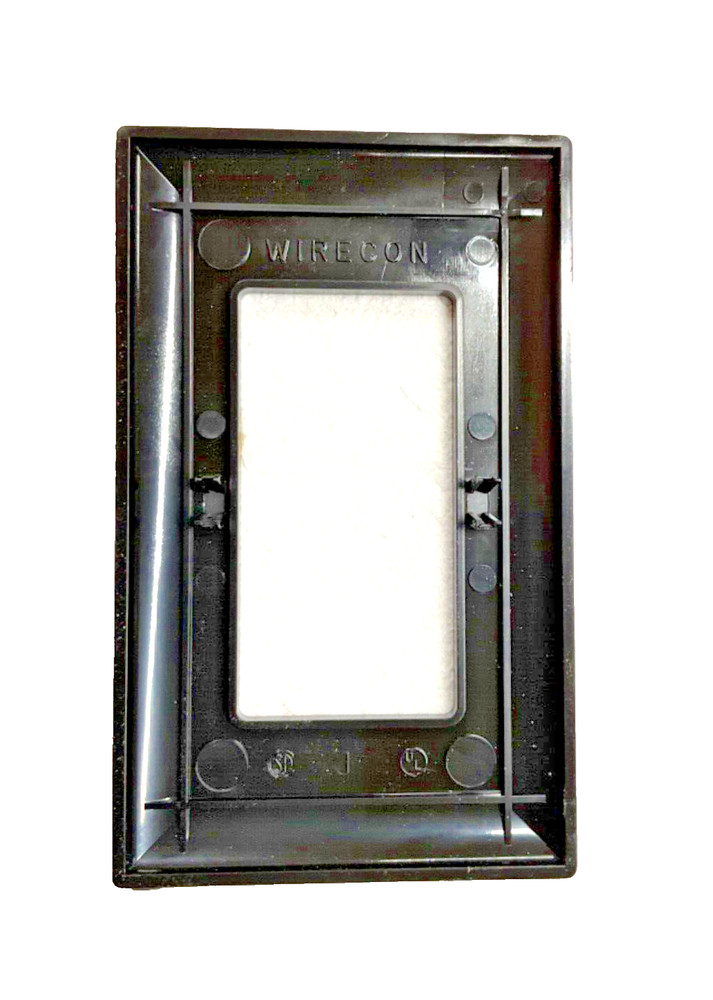 5 PACK WPDUBK Wirecon Black Snap-On Wallplate Single Decor Cover
