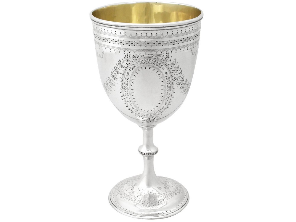 Antique Victorian Sterling Silver Goblet