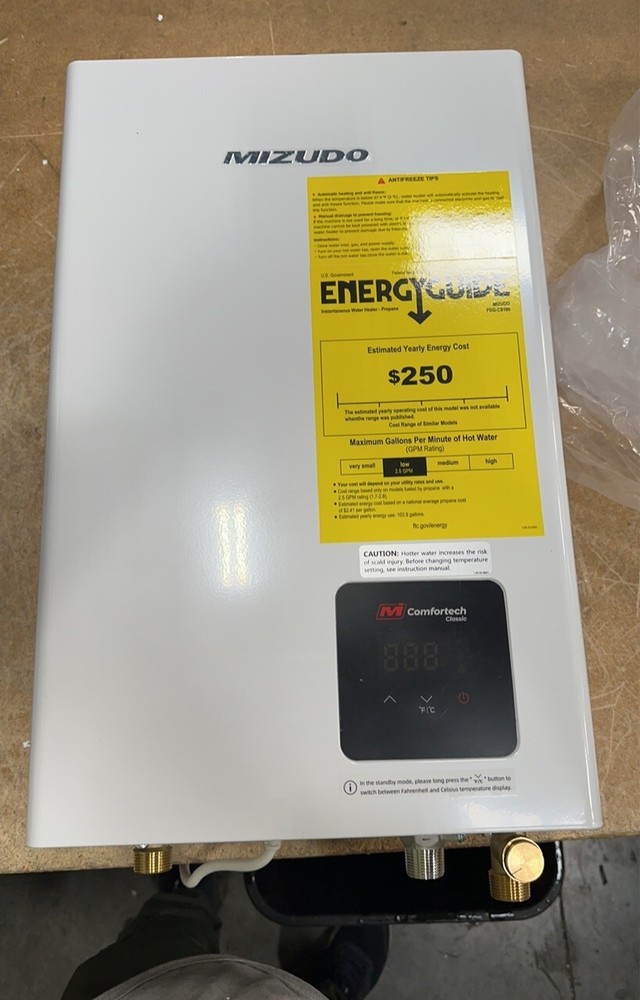 14L Tankless Water Heater Propane Gas Indoor 100,000 BTU 4.3 GPM On Demand