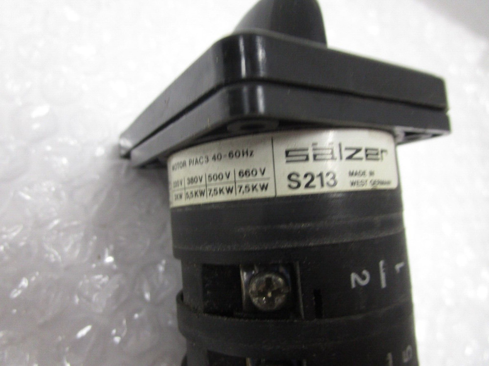 SALZER Rotary Switch S213-US1A3021