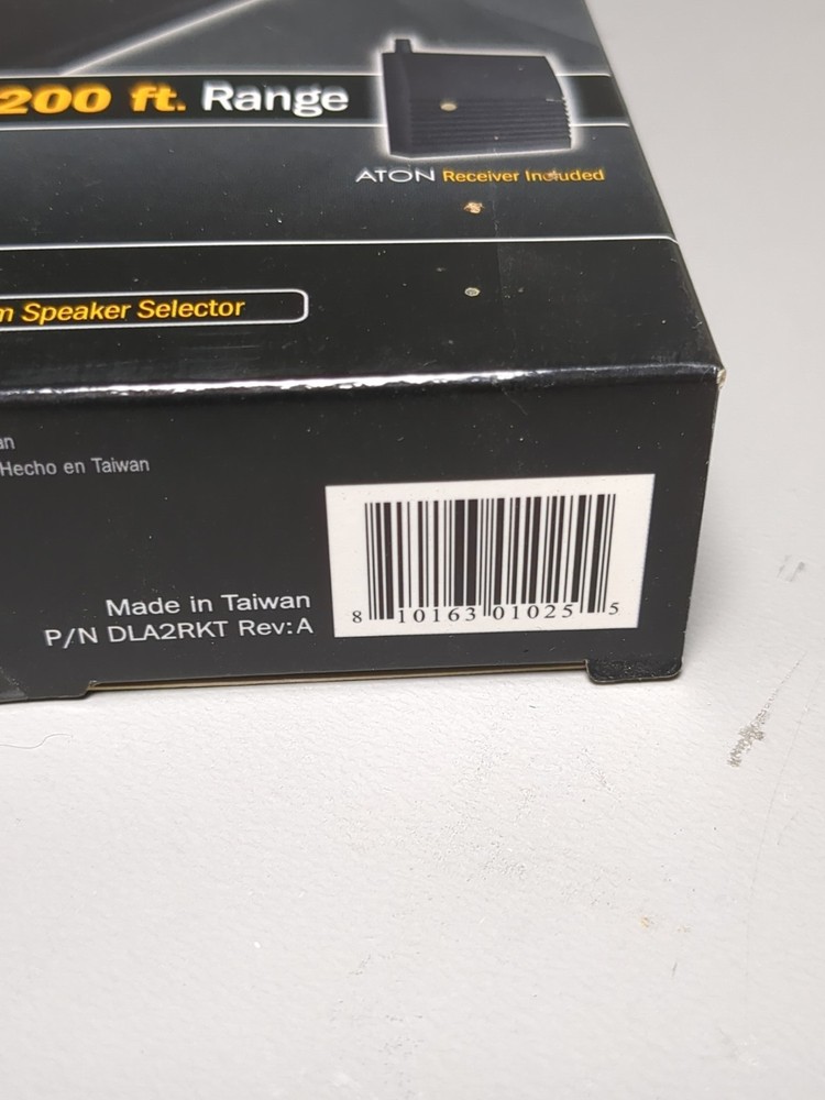 ATON DLA2 Multi-Zone 2-Room Speaker Selector RF Remote 200ft Open Box