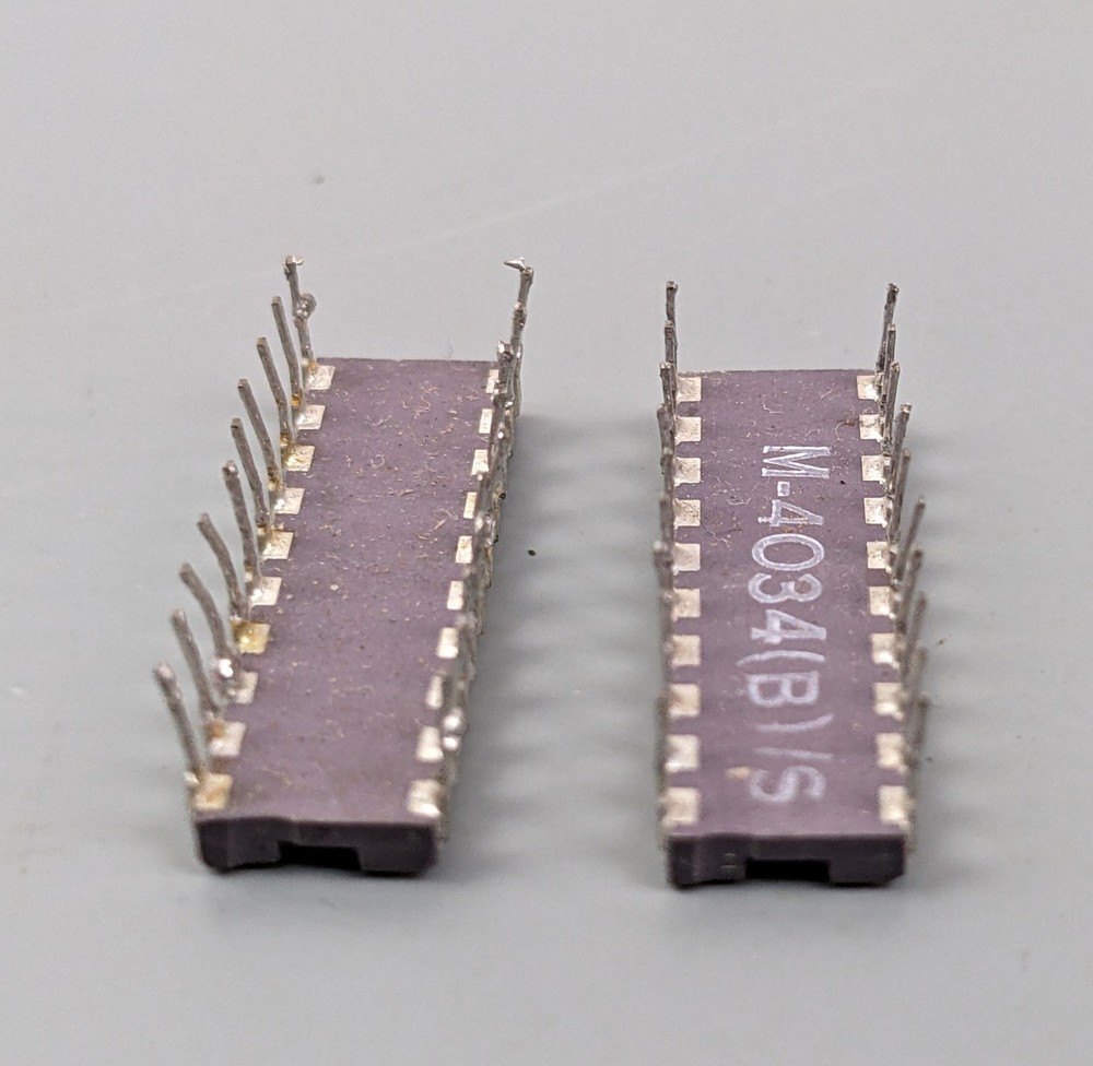 (2) NS MM5035D Octal 80-Bit Shift Register ICs
