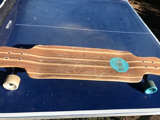 Punked Longboards Geometric Green Drop Down Longboard 41 inches Complete