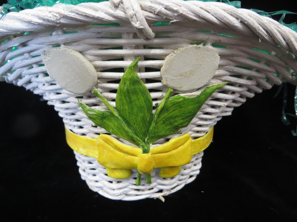 White Wicker Easter Basket