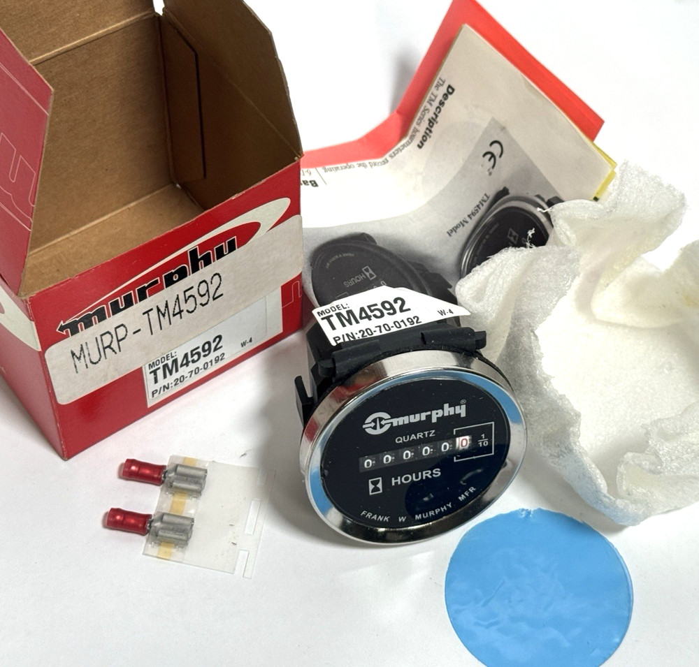 Murphy TM4592 12V Solid-State Electronic Hourmeter, 20-70-0192