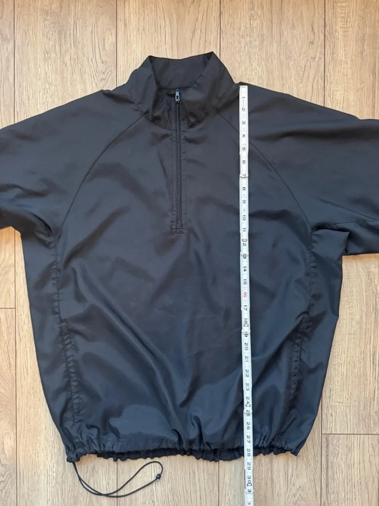 Bolle Golf Men’s Medium Black Short Sleeve 1/4 Zip Windbreaker Pullover