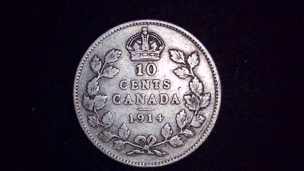 1914 Canada 10 Cents KM# 23