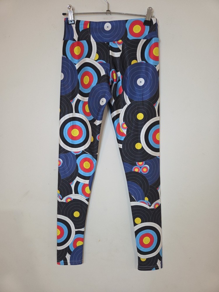 Spring Size XS Blue Circle Stretch Leggings