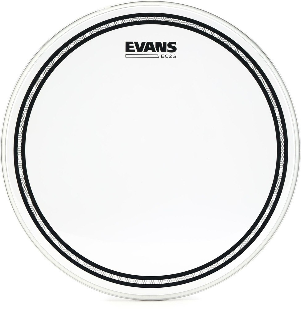 Evans EC2S Clear Drumhead - 14 inch + Evans TT14RBG Value Bundle