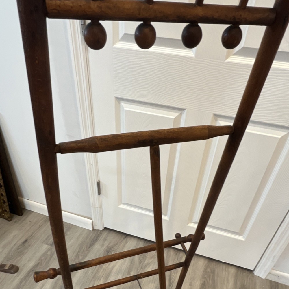 Wooden Display Easel with Decorative Spindles and Knobs, Approx. 60" Tall