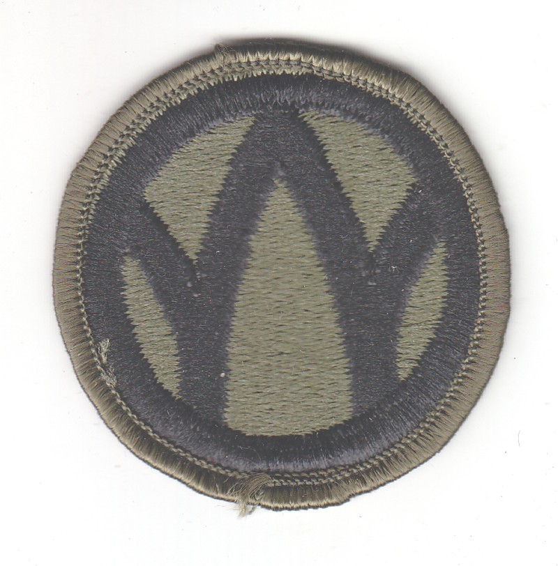Army Patch:  89th Army Reserve Command - subdued, merrowed edge