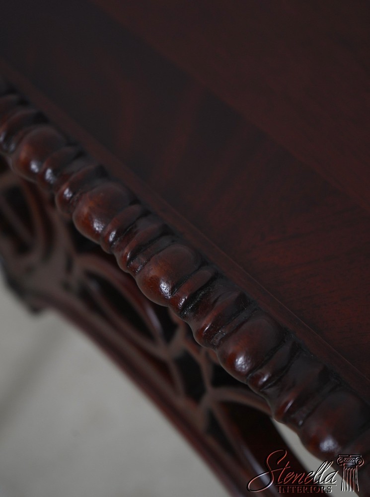 L71982: WELLINGTON HALL Chippendale Mahogany Clawfoot Console Table