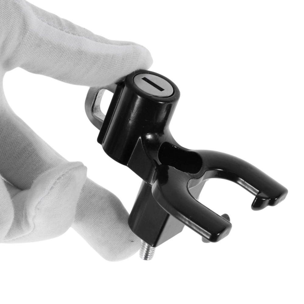 Double Metal Motorcycle Hook 1 Set Black
