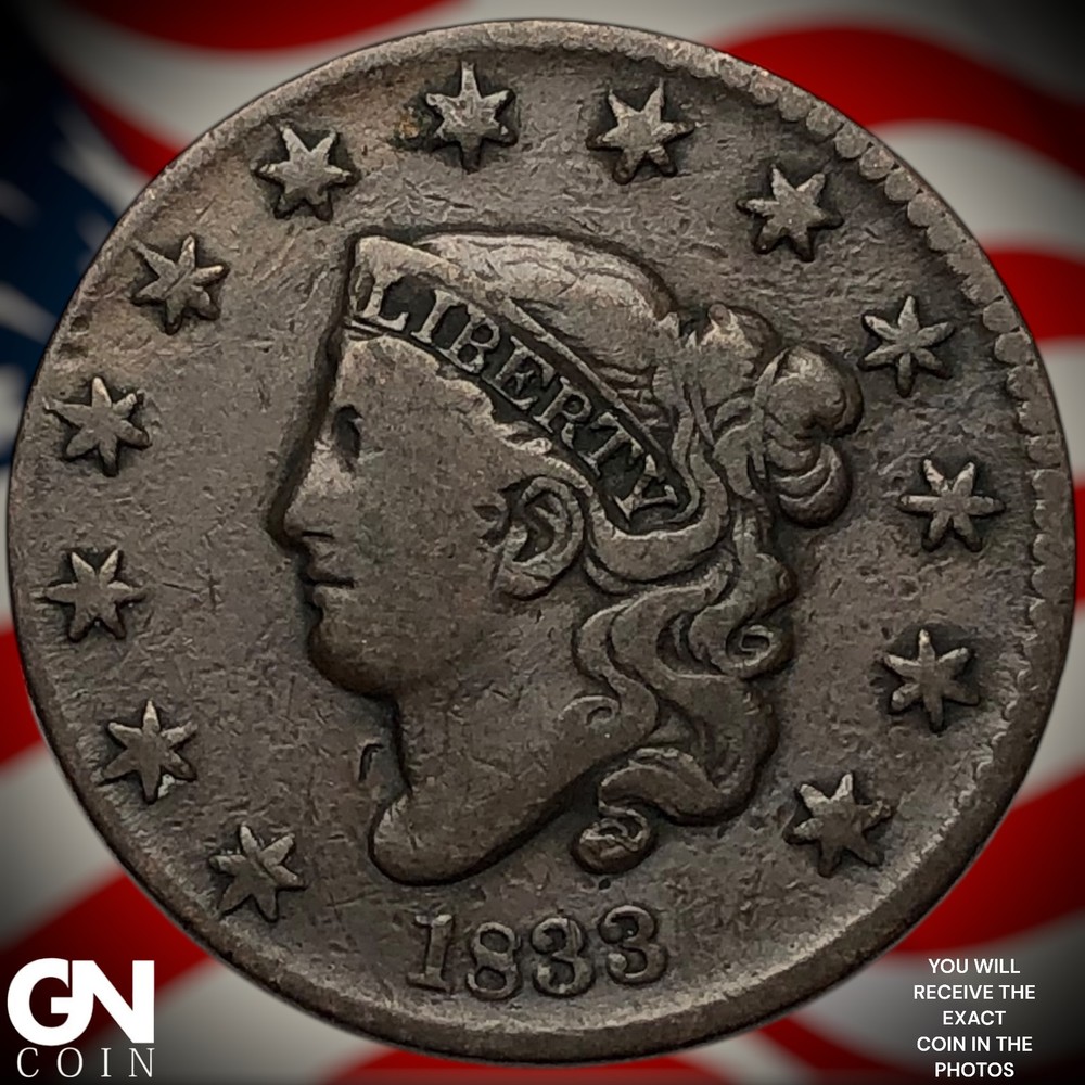 1833 Coronet Head Large Cent Z0506