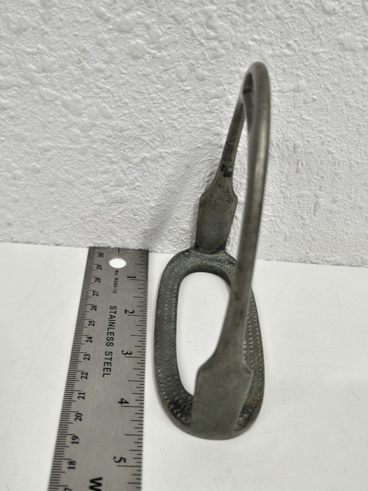 English Stirrup Single Solid Nickel? Metal