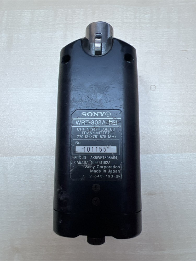 Sony UHF Synthesized Plug-On Transmitter WRT-808