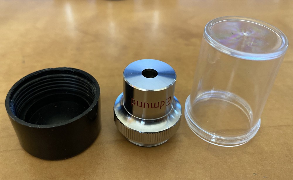 Edmund 5x / 0.12 NA microscope objective RMS thread