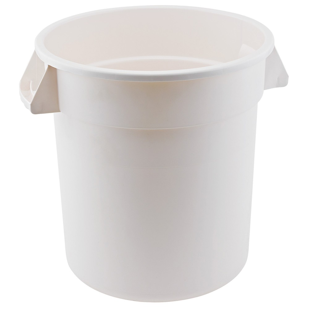 10 Gallon Round Trash Can, White (1 Each)