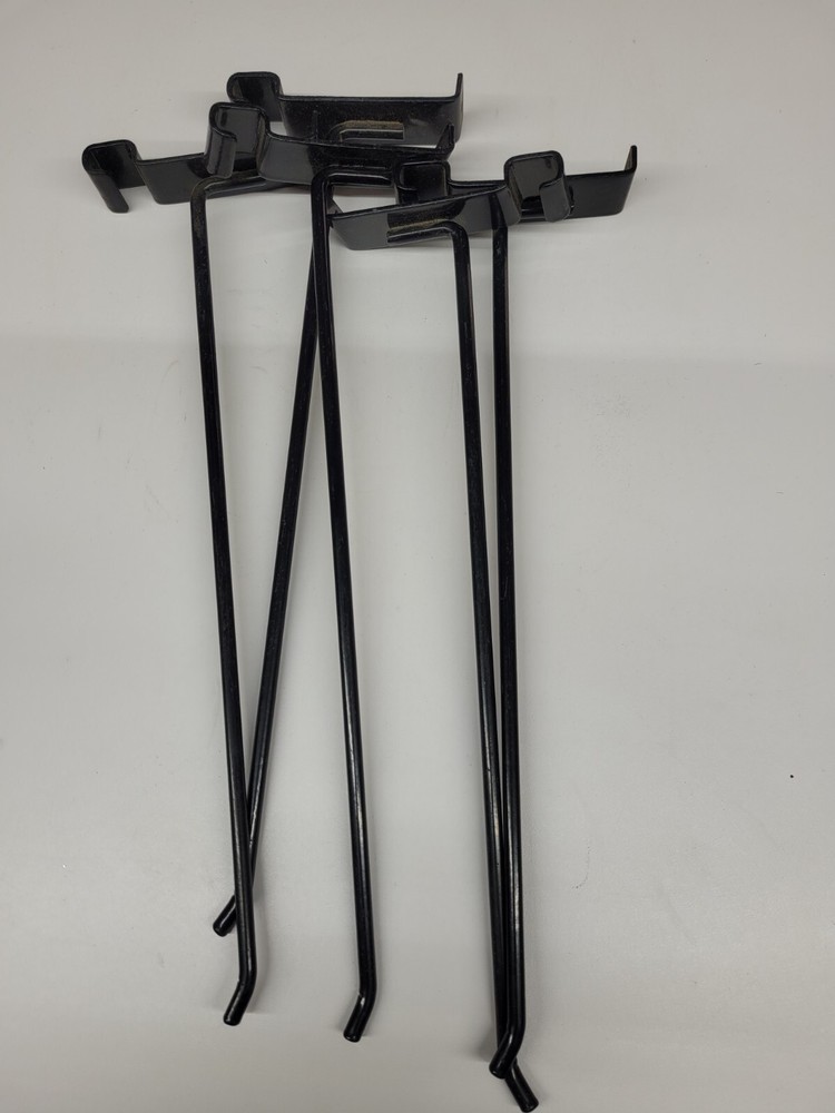 5 Gloss Black 12" Grid Wall Hook