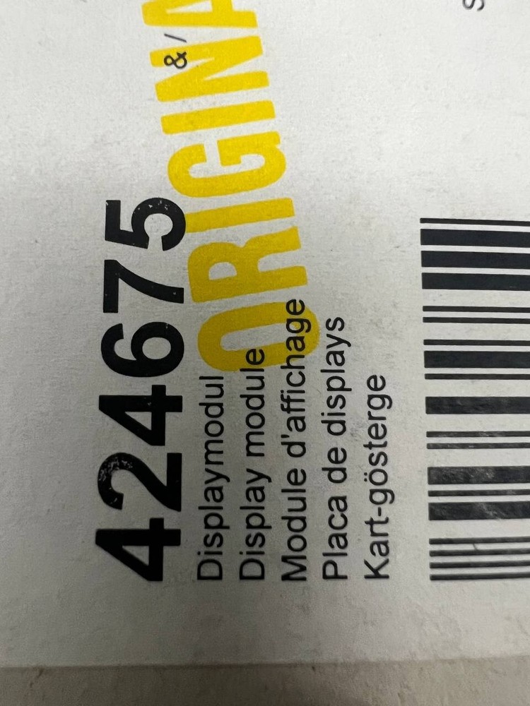 Genuine OEM Bosch Dishwasher Display module 424675