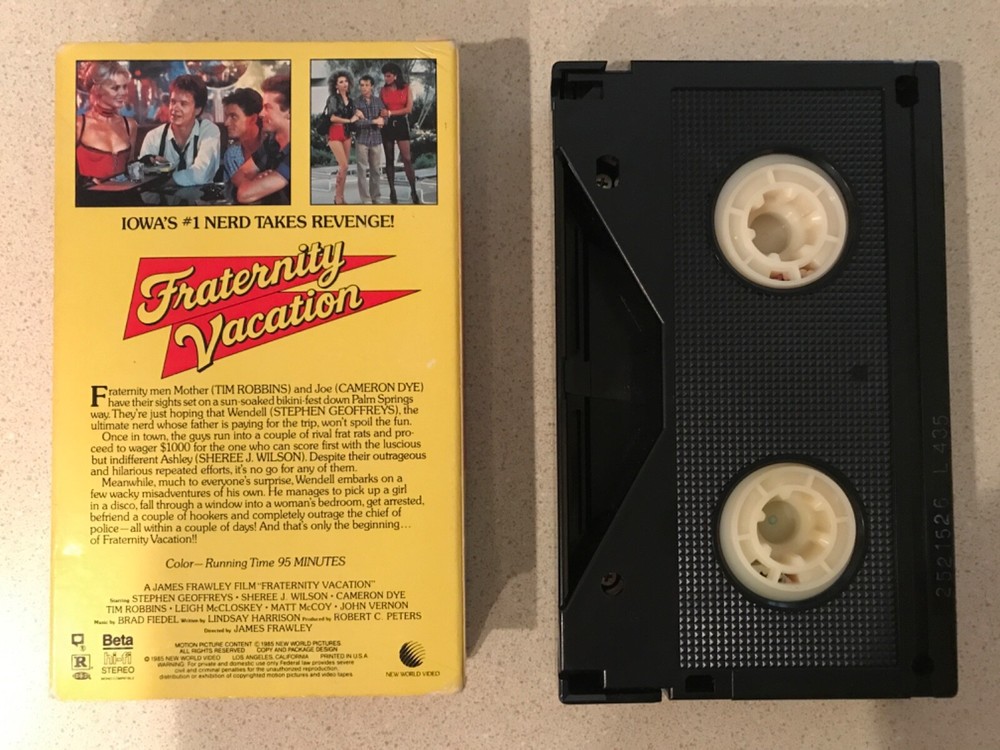 Fraternity Vacation (BETA, 1985) Tim Robbins, Stephen Geoffreys