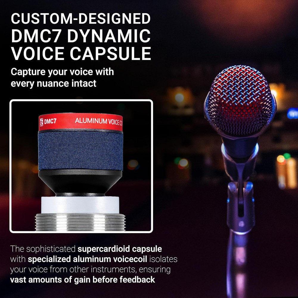 sE Electronics V7 Dynamic Supercardioid Handheld Vocal Microphone with DMC7