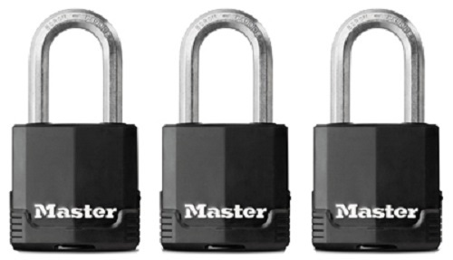 (12) 3 packs Master Lock 1-3/4" Black All Weather Padlocks
