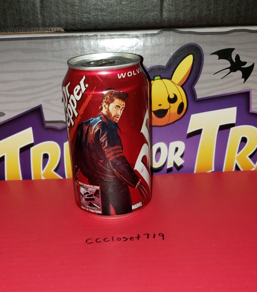 2003 X-men Wolverine Dr Pepper Can Unopened Empty No Hole